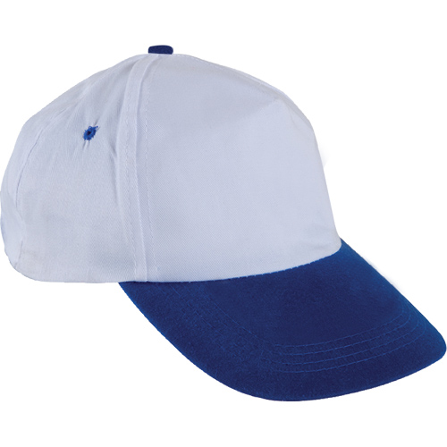 0101-SM Beyaz Şapka – Saks Mavi Siperli